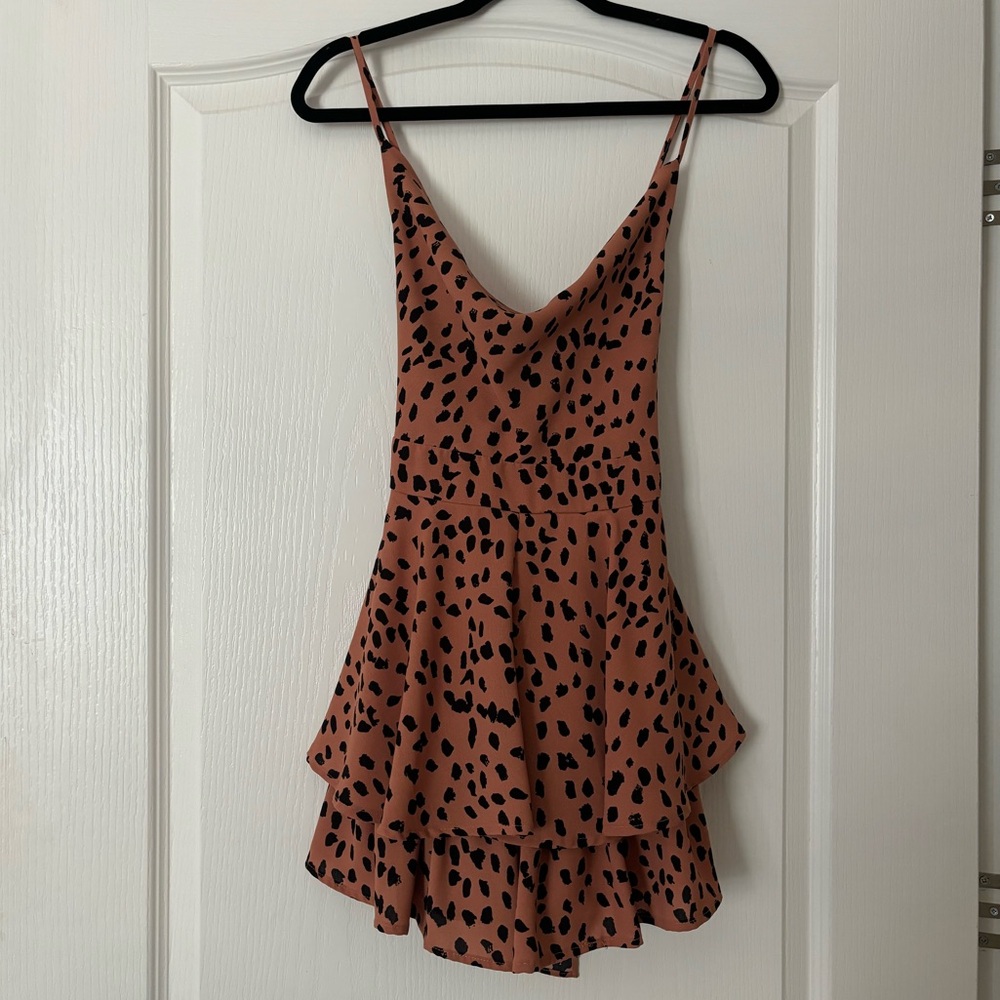 Animal spotted romper